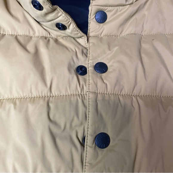 The North Face Men's Beige Hooded Puffer Jacket - Picture 4 of 9